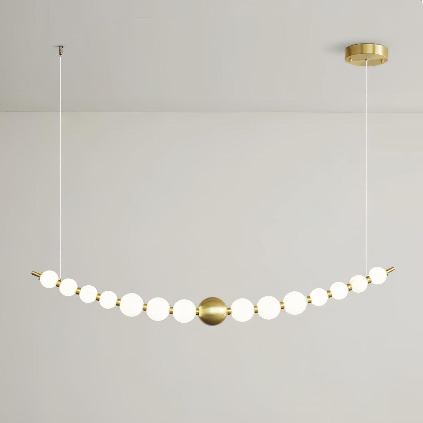 Linea Contemporary Brass Pendant Lamp-Neutral Decor