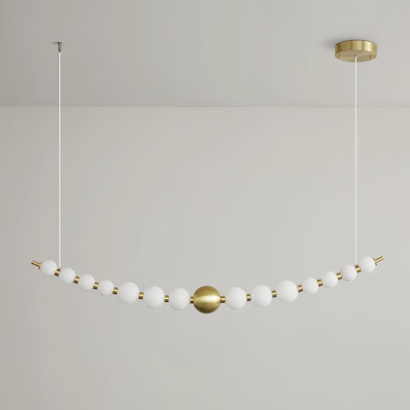 Linea Contemporary Brass Pendant Lamp-Neutral Decor