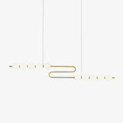 Linea Contemporary Brass Pendant Lamp-Neutral Decor