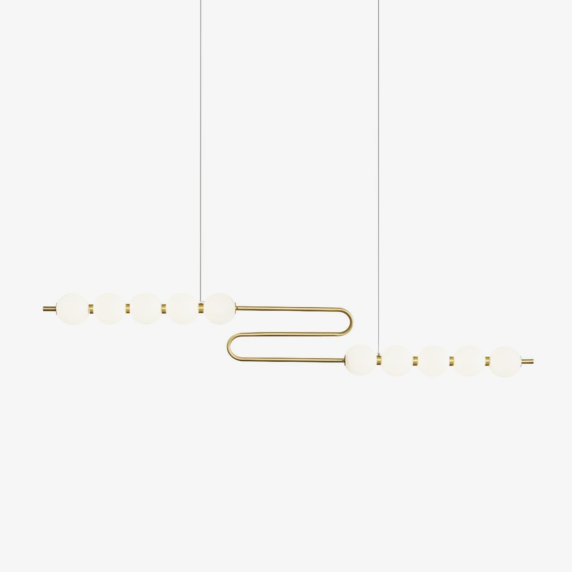 Linea Contemporary Brass Pendant Lamp-Neutral Decor