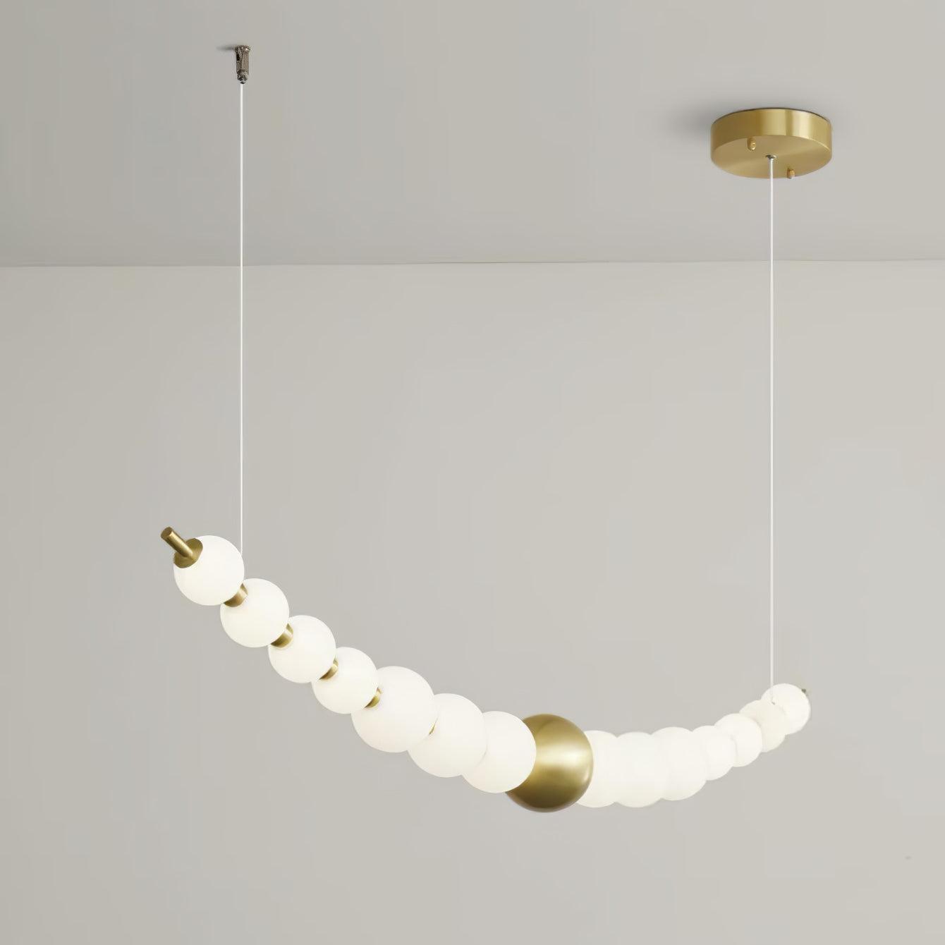 Linea Contemporary Brass Pendant Lamp-Neutral Decor