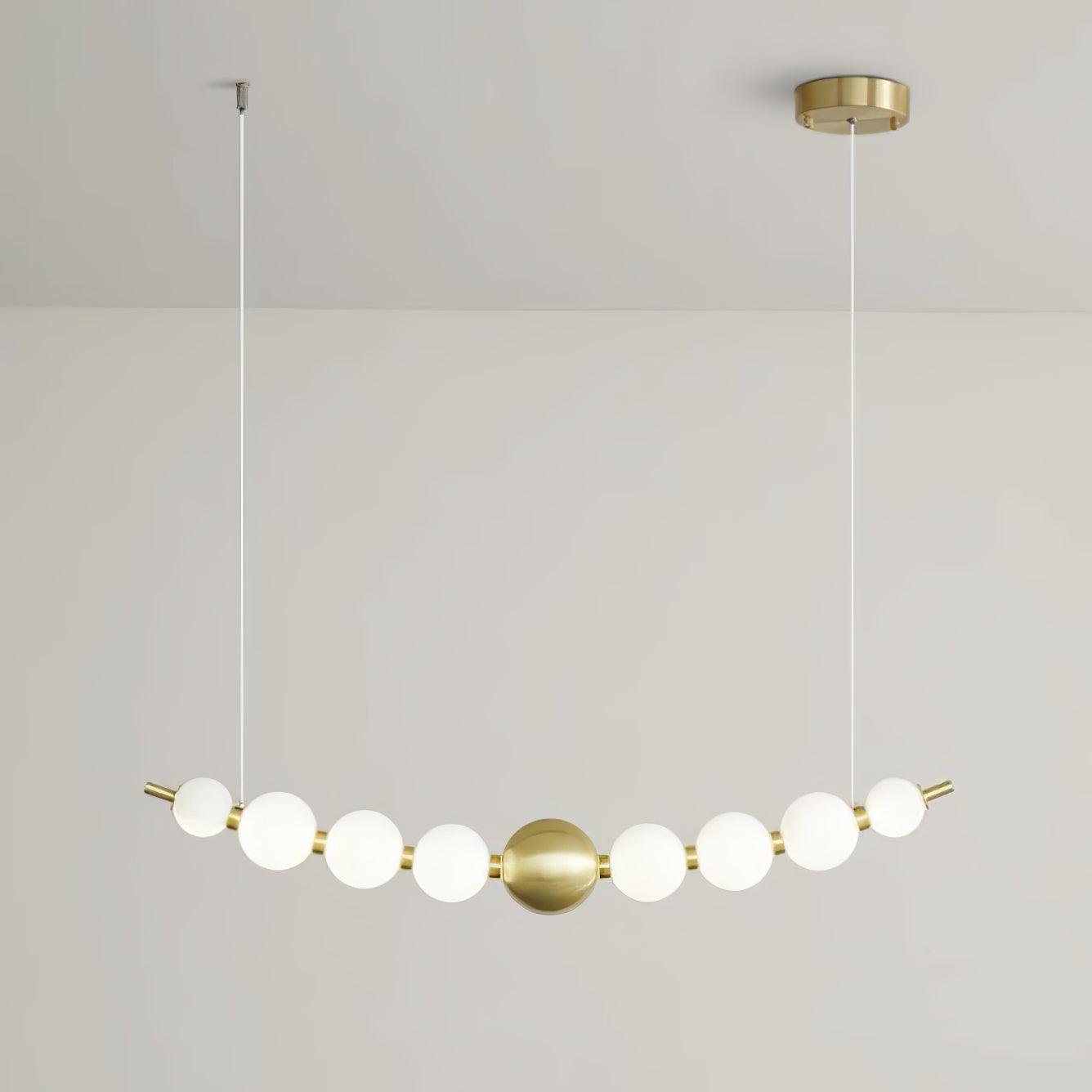 Linea Contemporary Brass Pendant Lamp-Neutral Decor