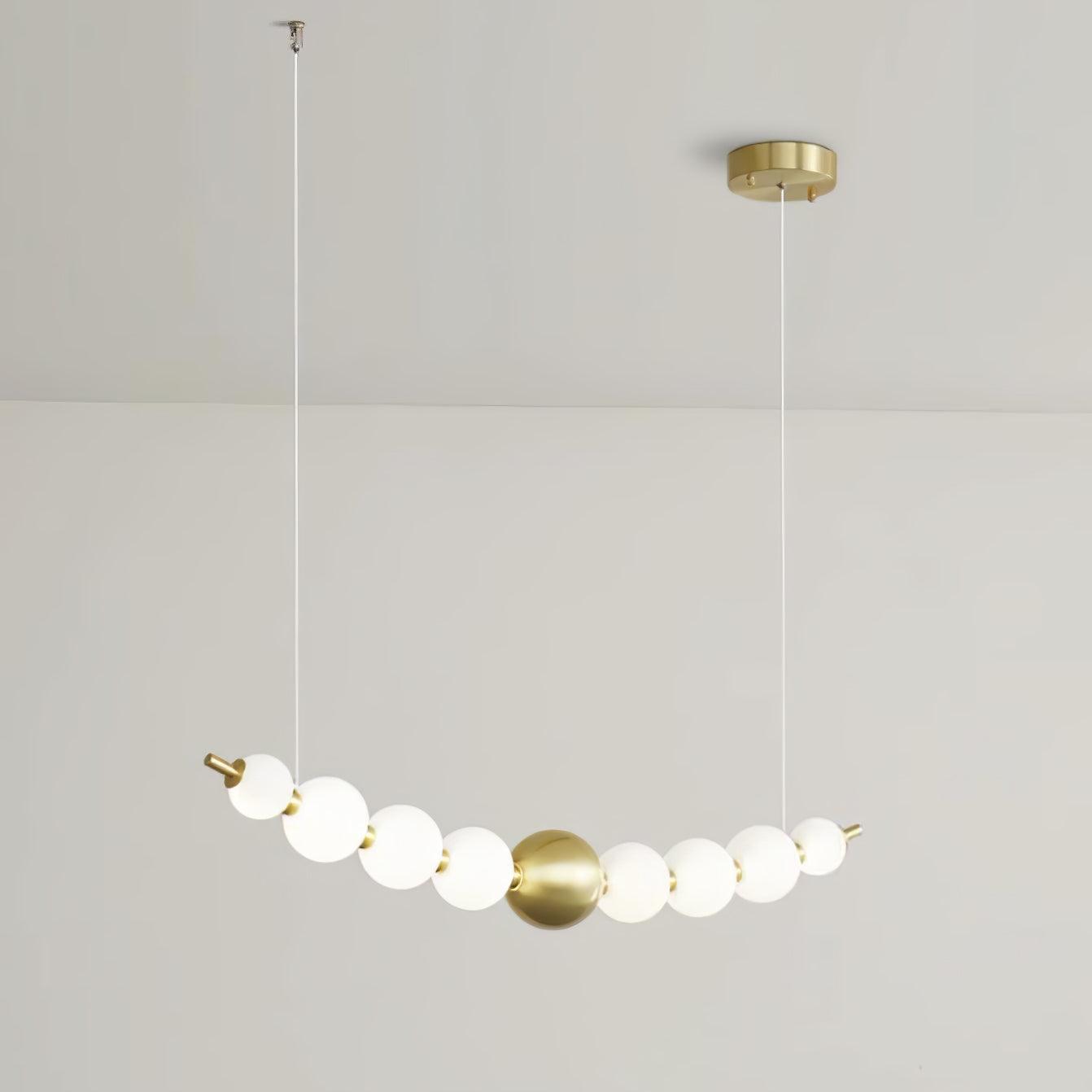 Linea Contemporary Brass Pendant Lamp-Neutral Decor