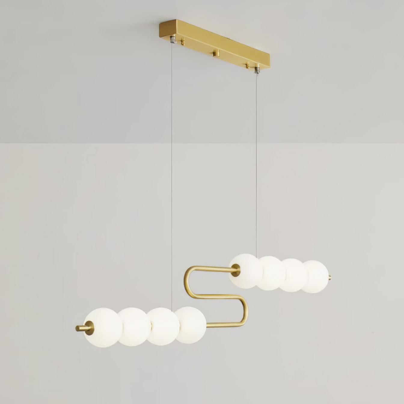 Linea Contemporary Brass Pendant Lamp-Neutral Decor