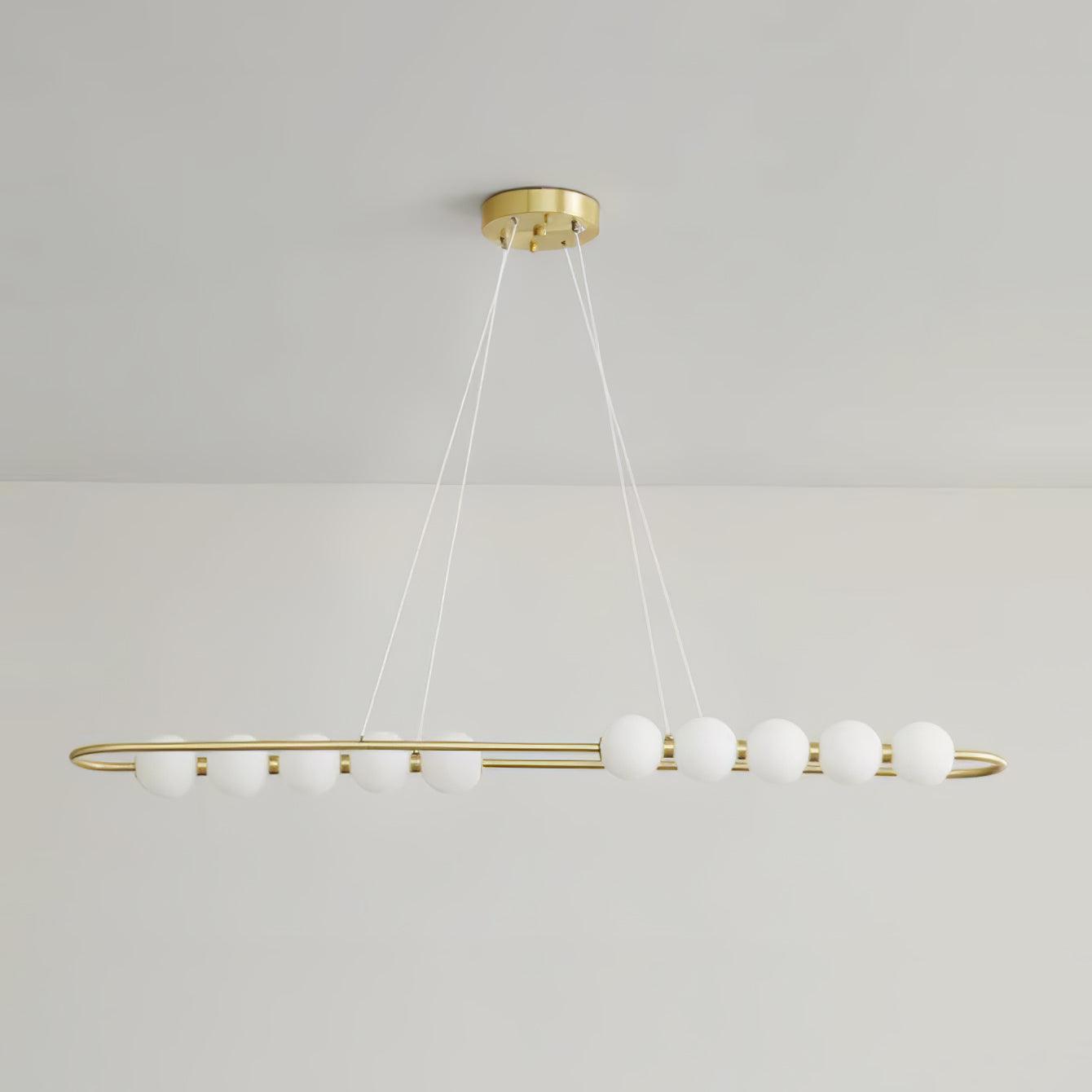 Linea Contemporary Brass Pendant Lamp-Neutral Decor