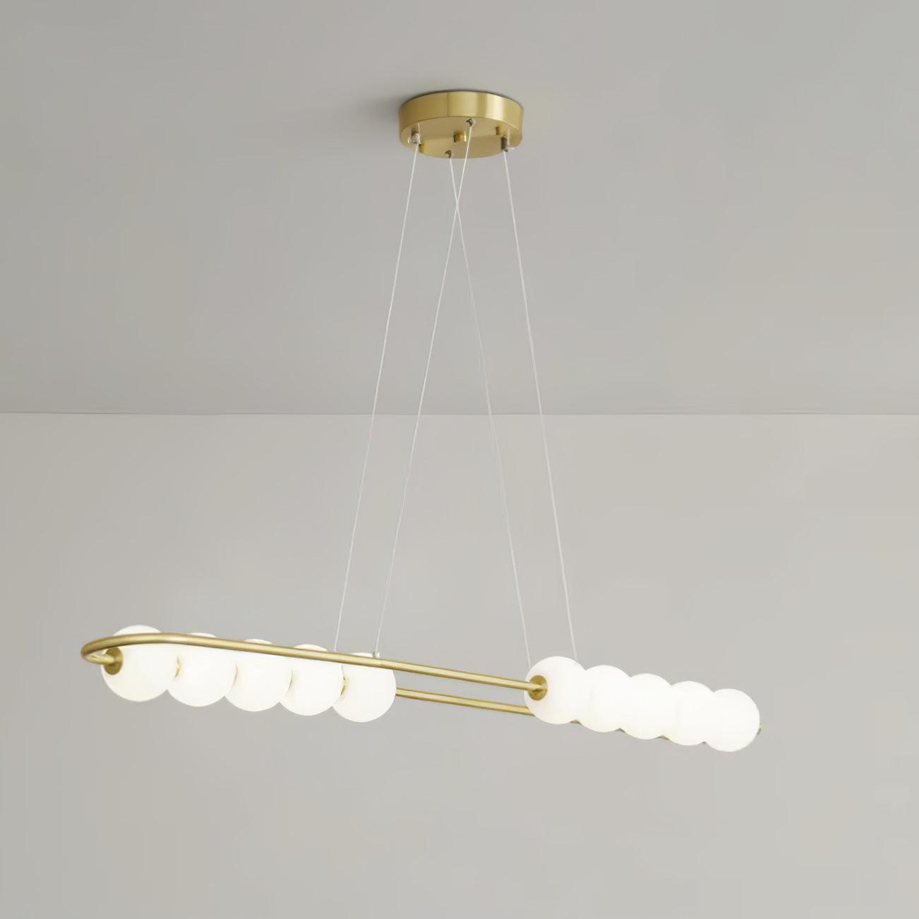 Linea Contemporary Brass Pendant Lamp-Neutral Decor