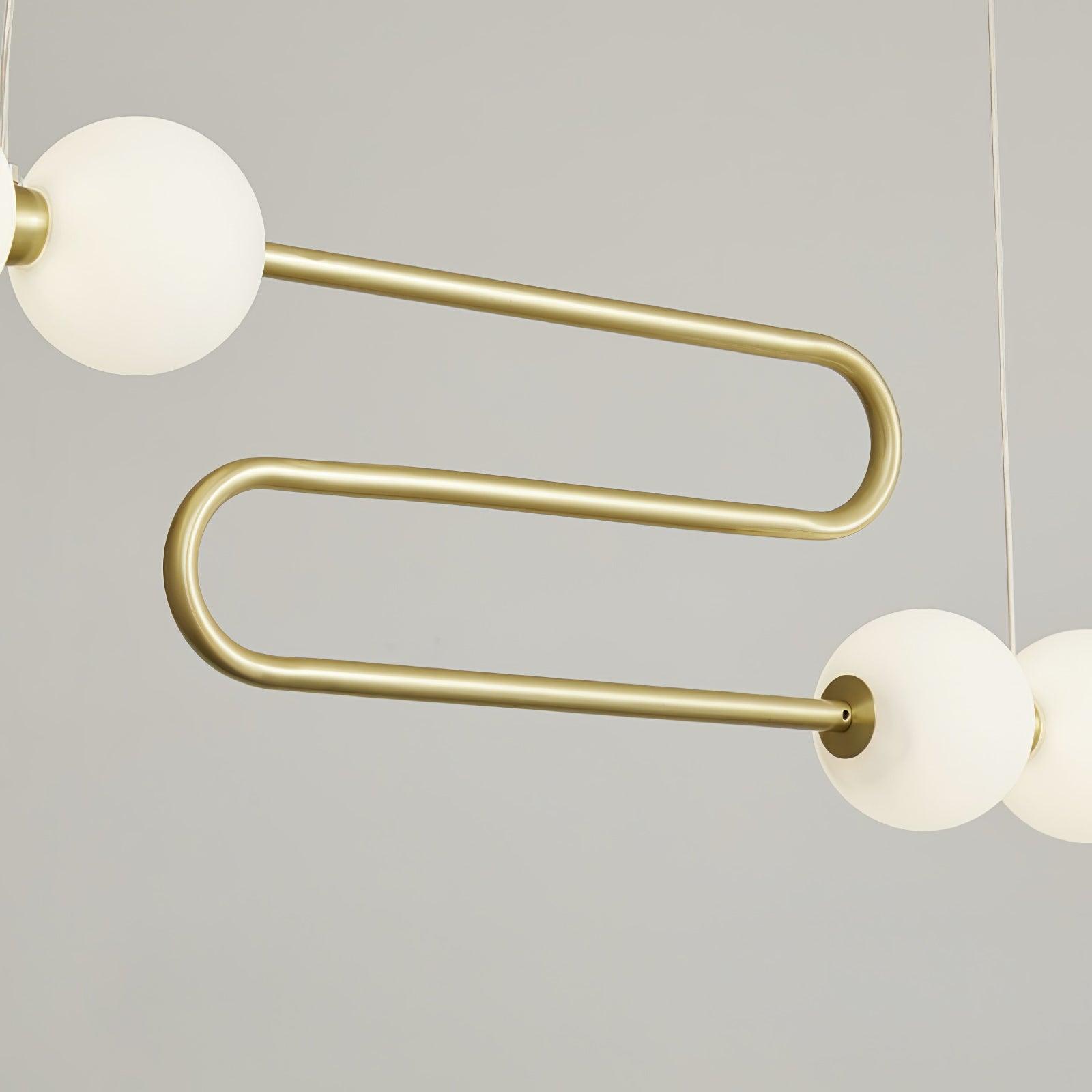 Linea Contemporary Brass Pendant Lamp-Neutral Decor