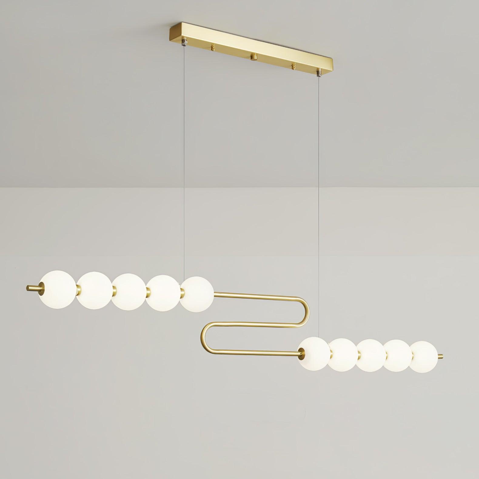 Linea Contemporary Brass Pendant Lamp-Neutral Decor
