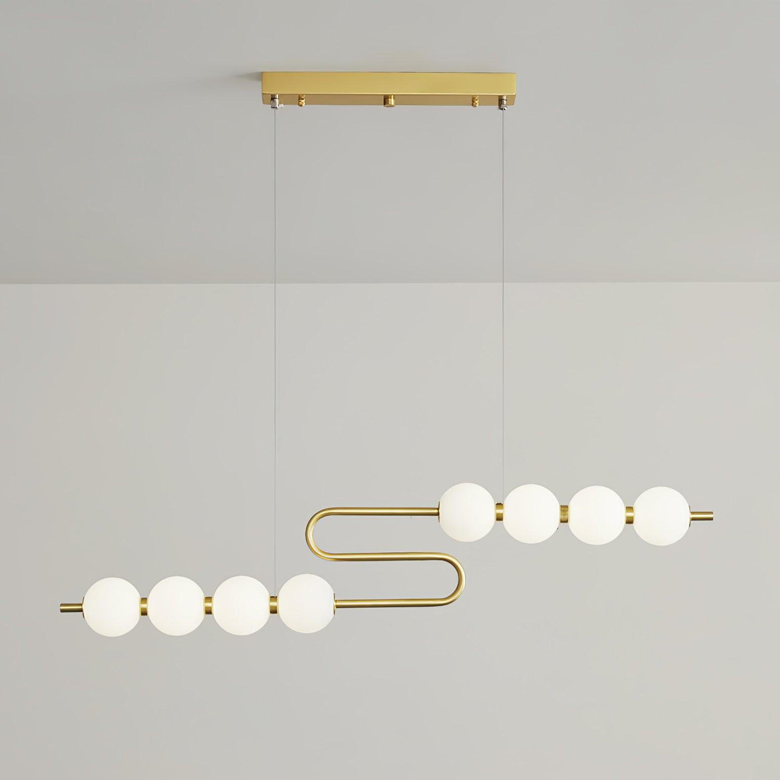 Linea Contemporary Brass Pendant Lamp-Neutral Decor