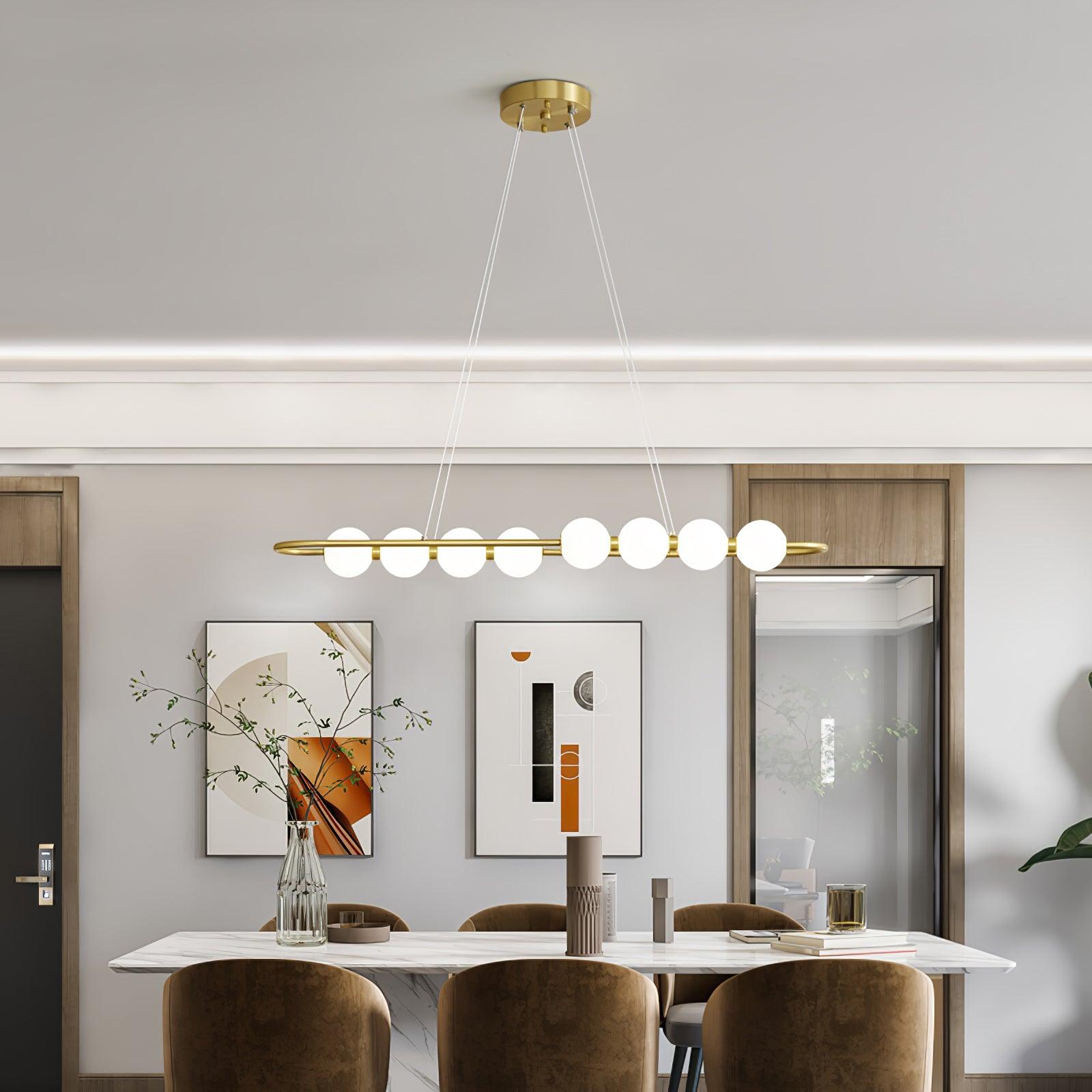 Linea Contemporary Brass Pendant Lamp-Neutral Decor