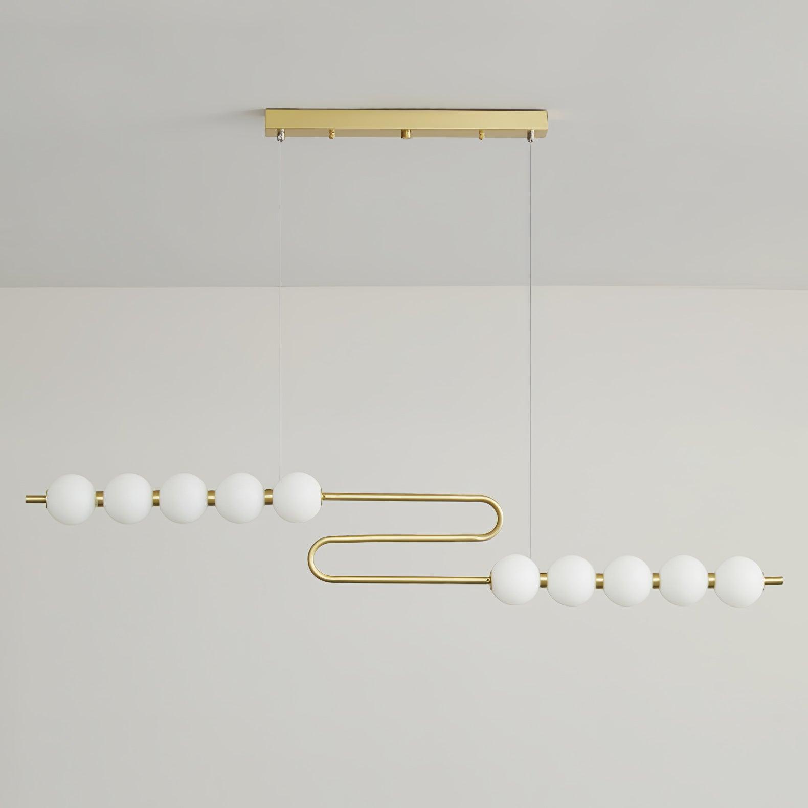 Linea Contemporary Brass Pendant Lamp-Neutral Decor