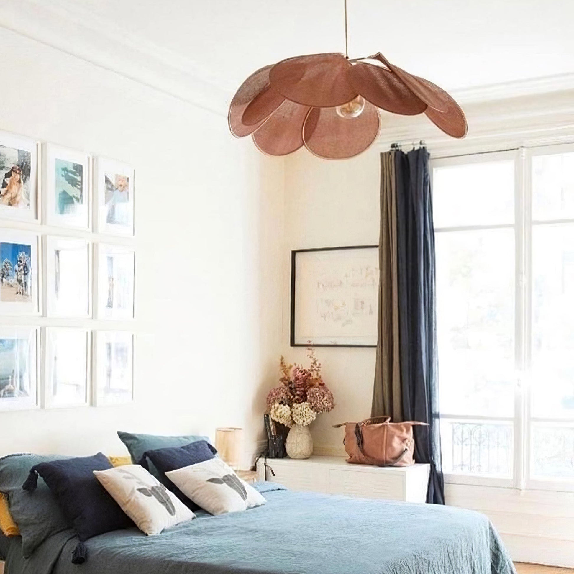 Dax Fabric Nature-inspired Pendant Lamp-Neutral Decor