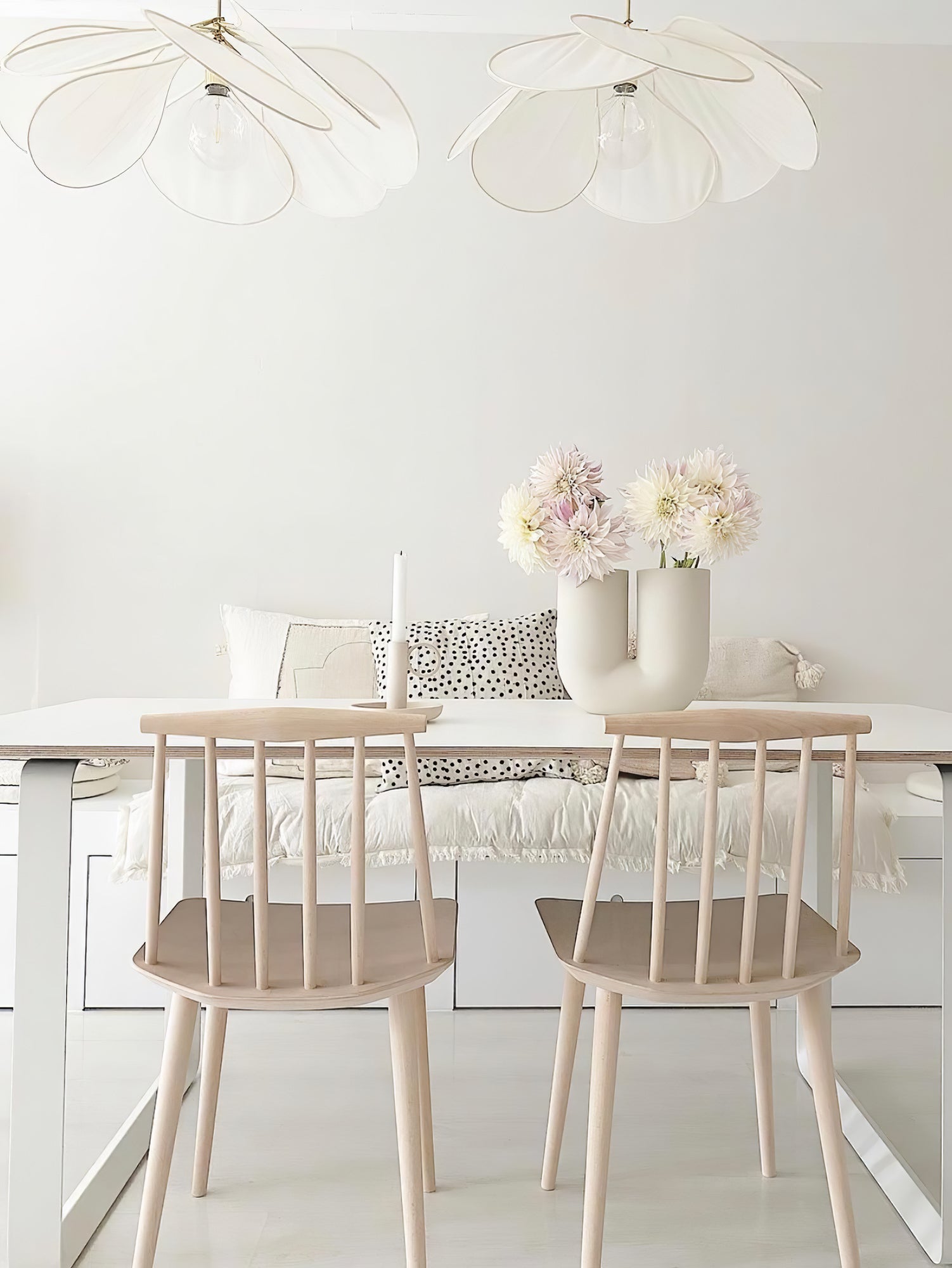 Dax Fabric Nature-inspired Pendant Lamp-Neutral Decor