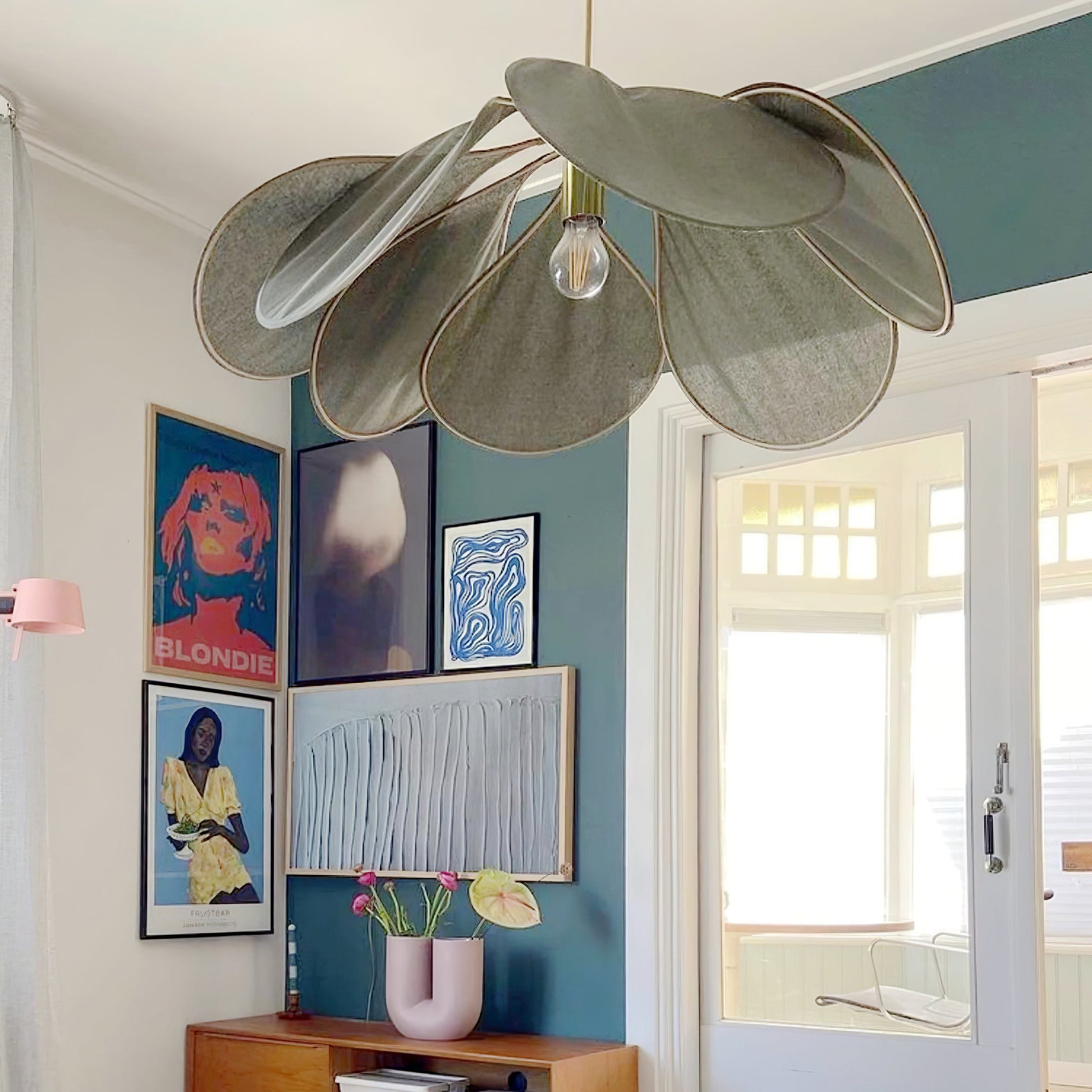 Dax Fabric Nature-inspired Pendant Lamp-Neutral Decor