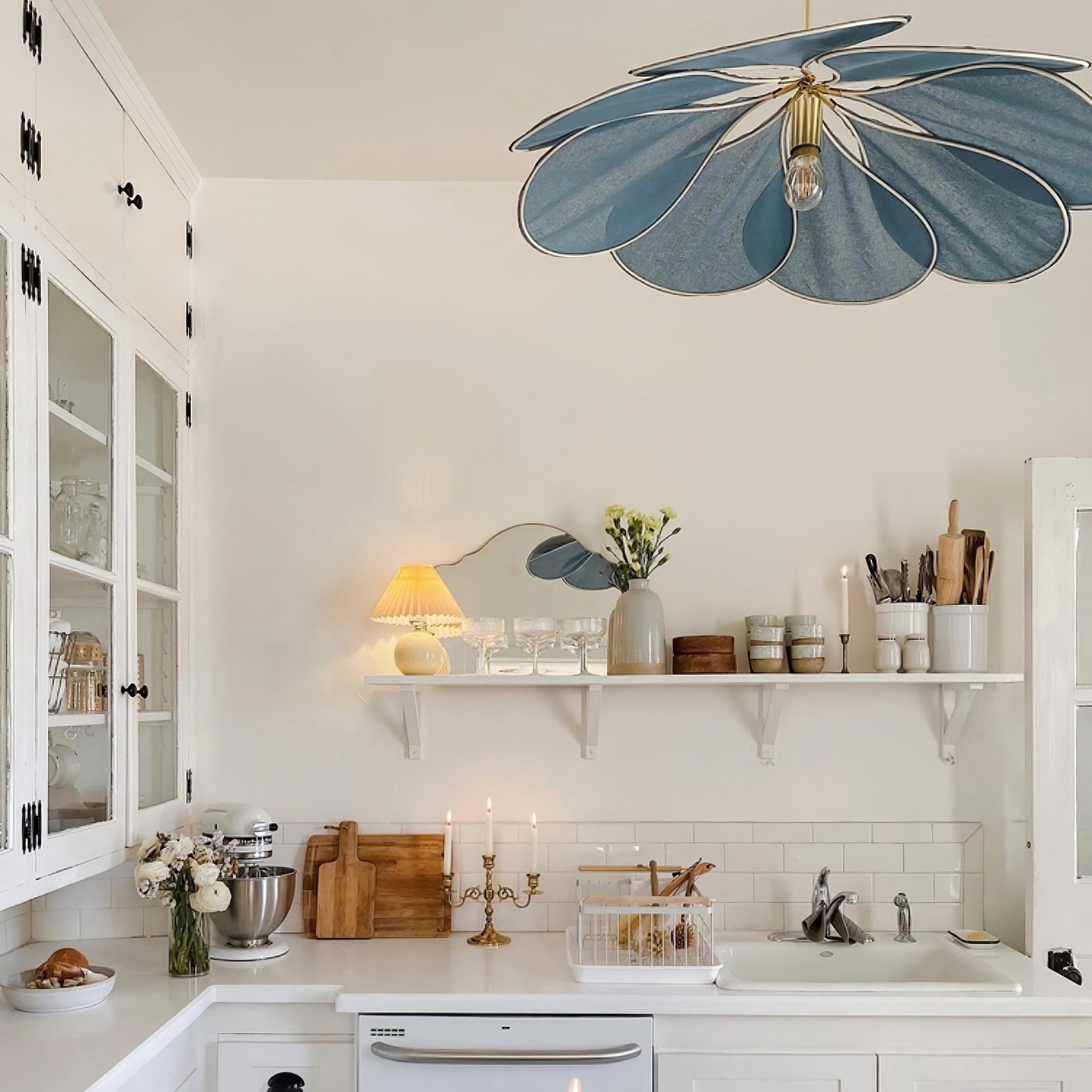 Dax Fabric Nature-inspired Pendant Lamp-Neutral Decor