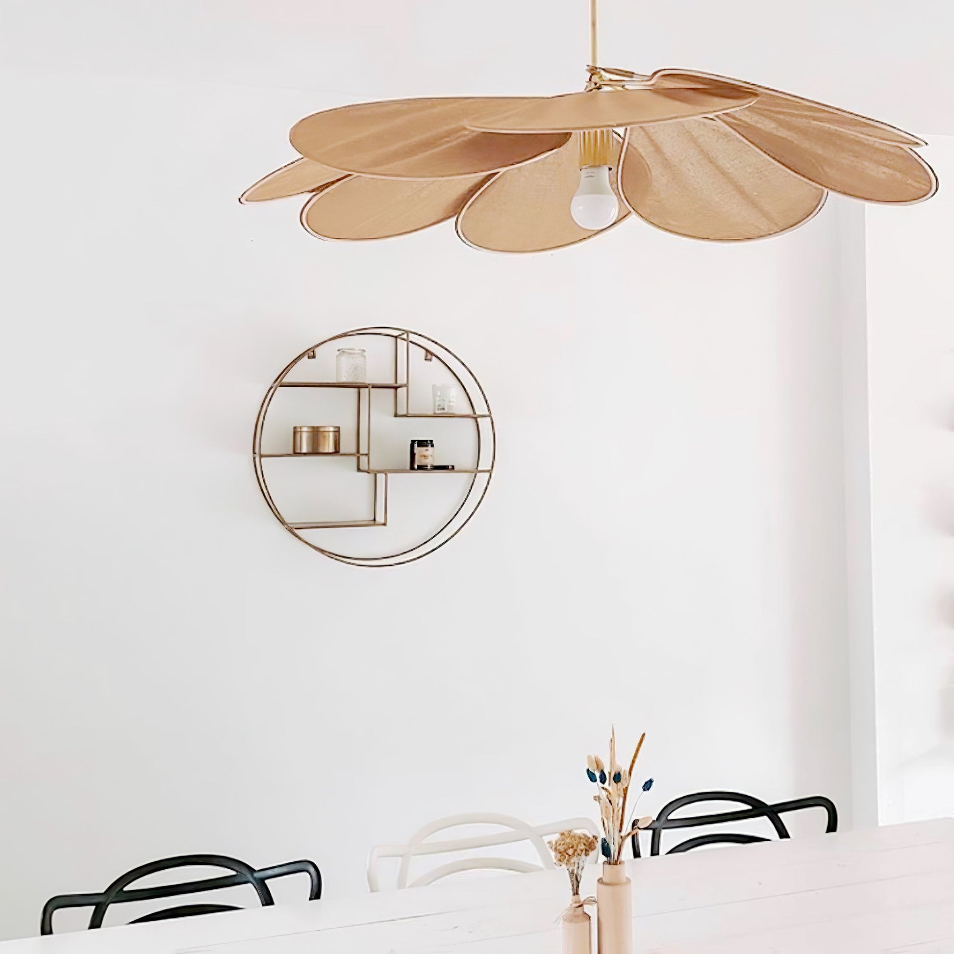 Dax Fabric Nature-inspired Pendant Lamp-Neutral Decor