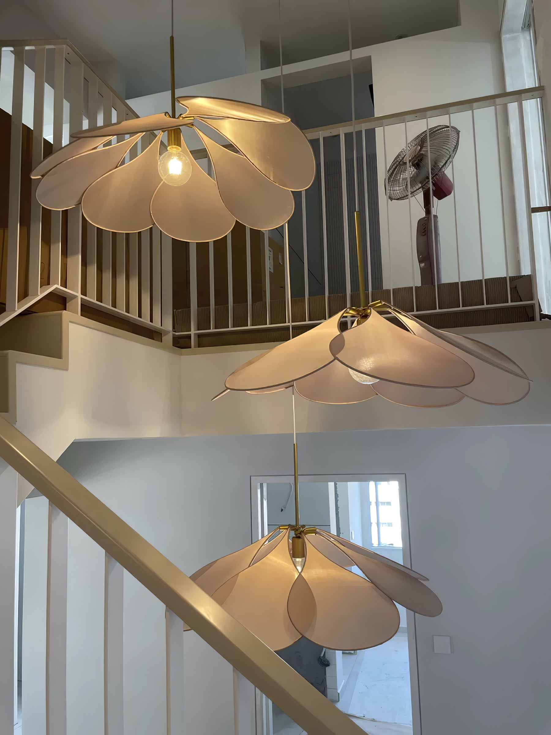 Dax Fabric Nature-inspired Pendant Lamp-Neutral Decor