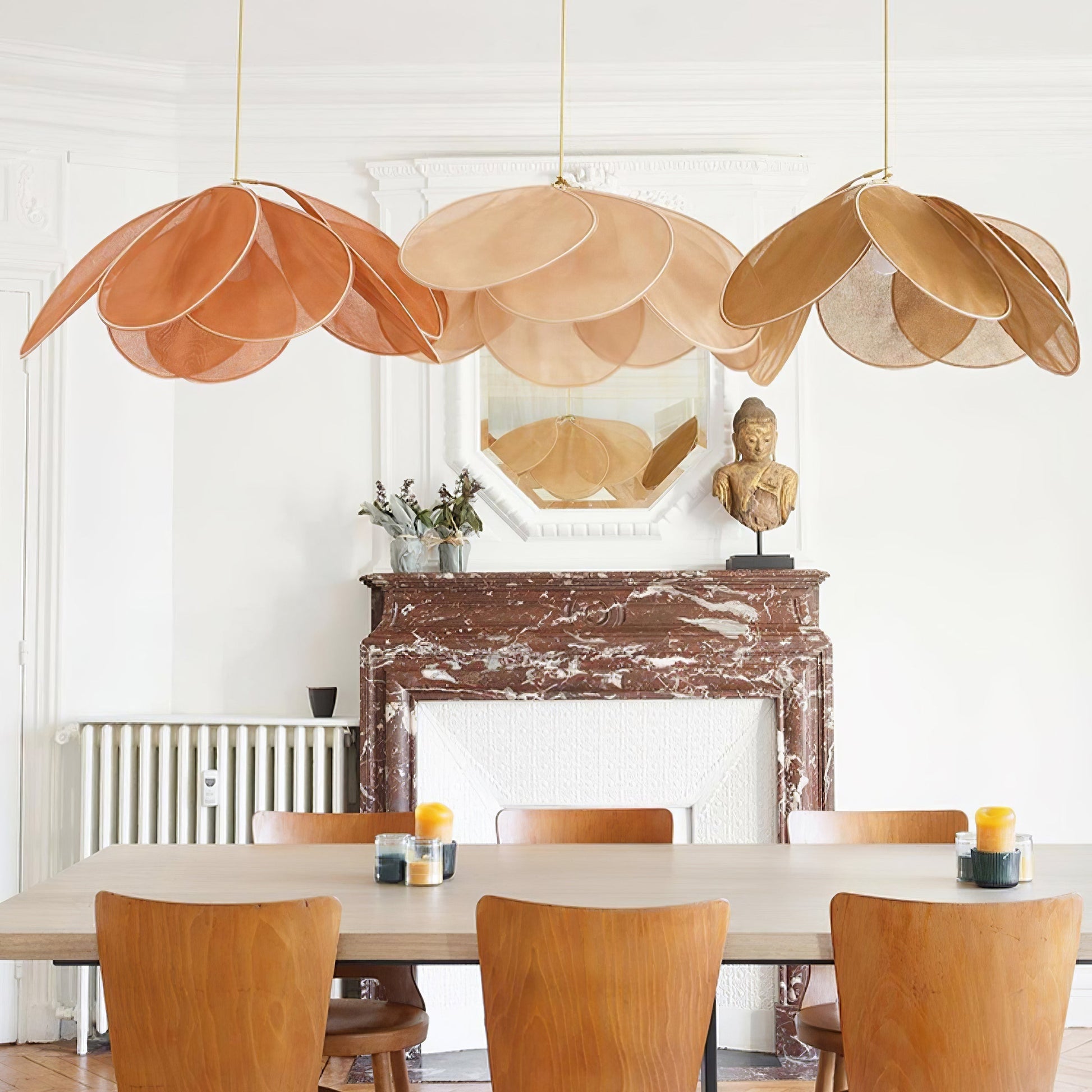Dax Fabric Nature-inspired Pendant Lamp-Neutral Decor