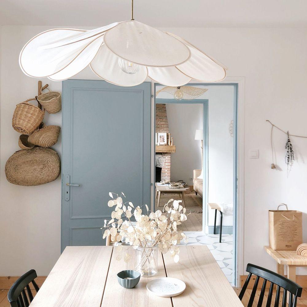 Dax Fabric Nature-inspired Pendant Lamp-Neutral Decor
