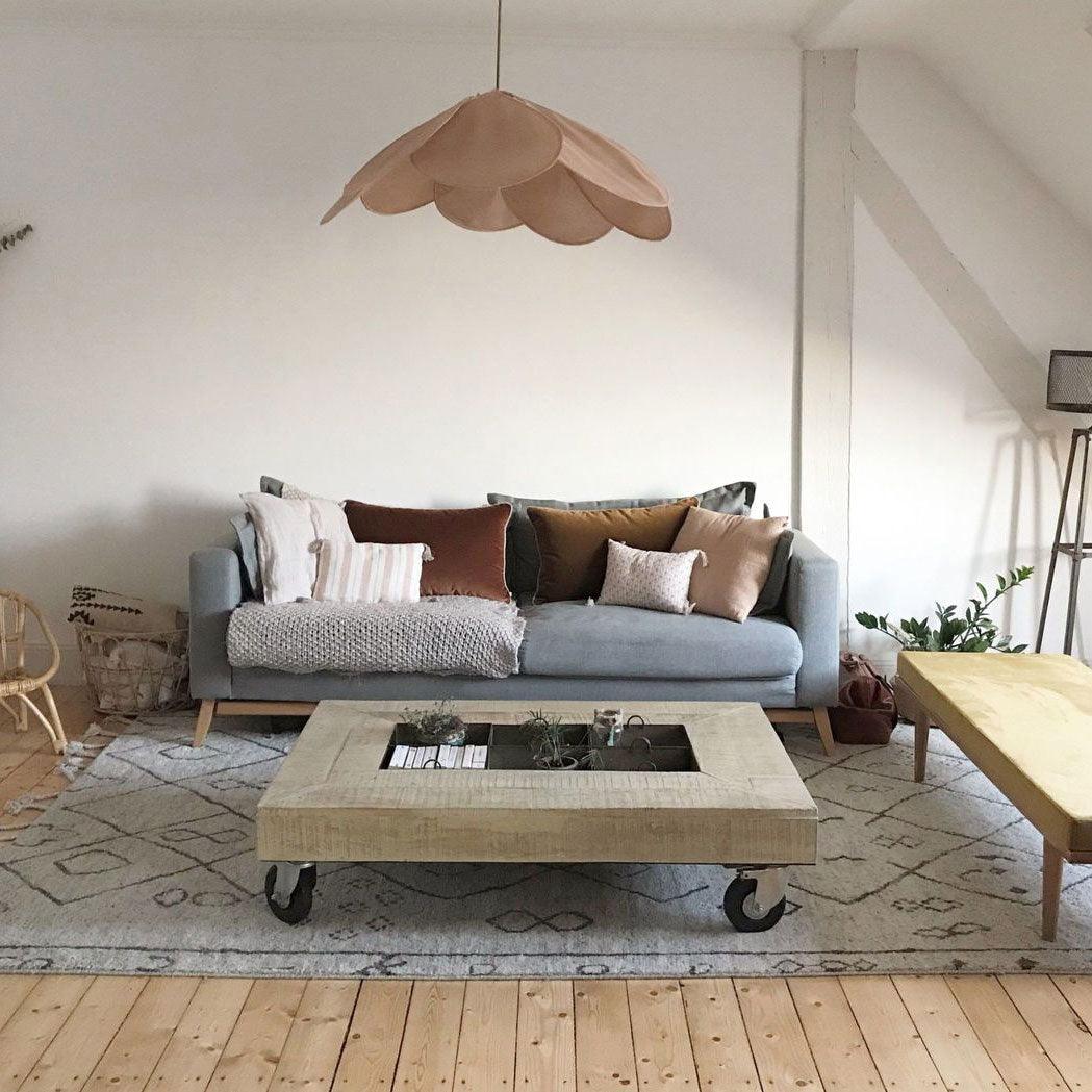 Dax Fabric Nature-inspired Pendant Lamp-Neutral Decor