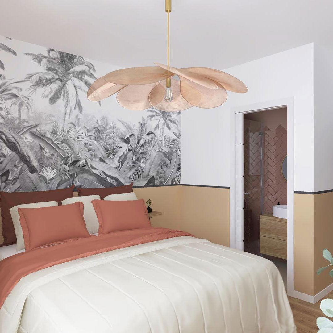 Dax Fabric Nature-inspired Pendant Lamp-Neutral Decor