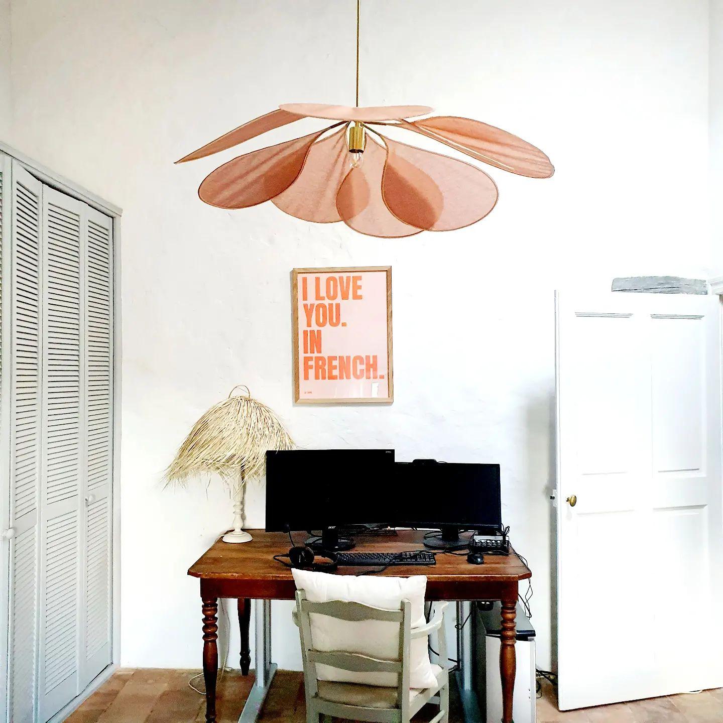 Dax Fabric Nature-inspired Pendant Lamp-Neutral Decor
