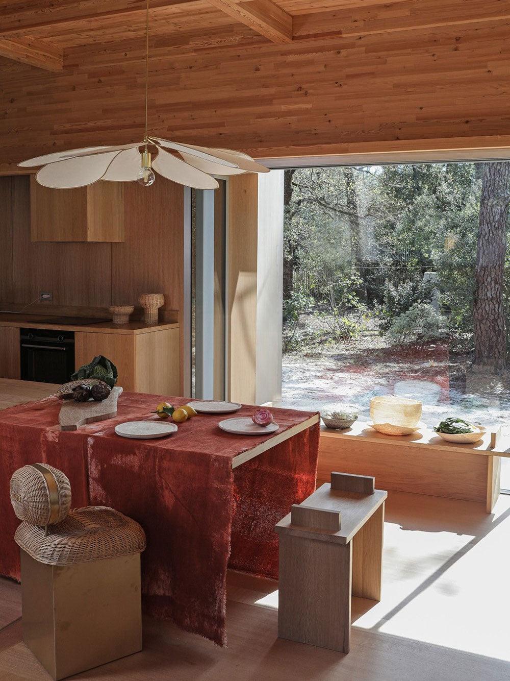Dax Fabric Nature-inspired Pendant Lamp-Neutral Decor