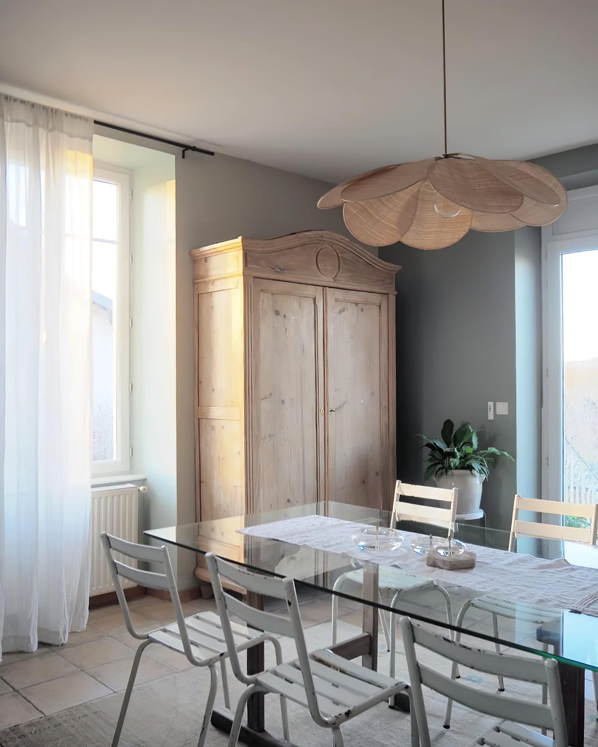 Dax Fabric Nature-inspired Pendant Lamp-Neutral Decor
