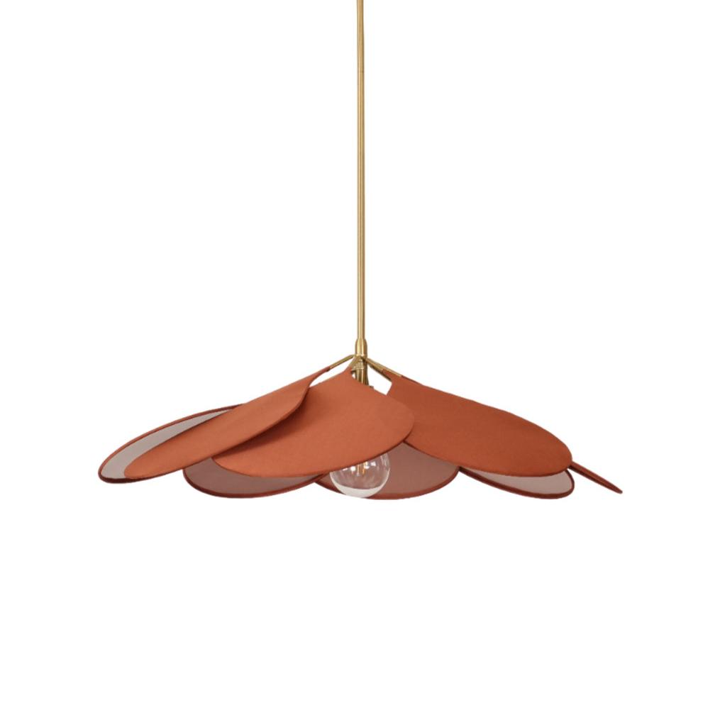 Dax Fabric Nature-inspired Pendant Lamp-Neutral Decor