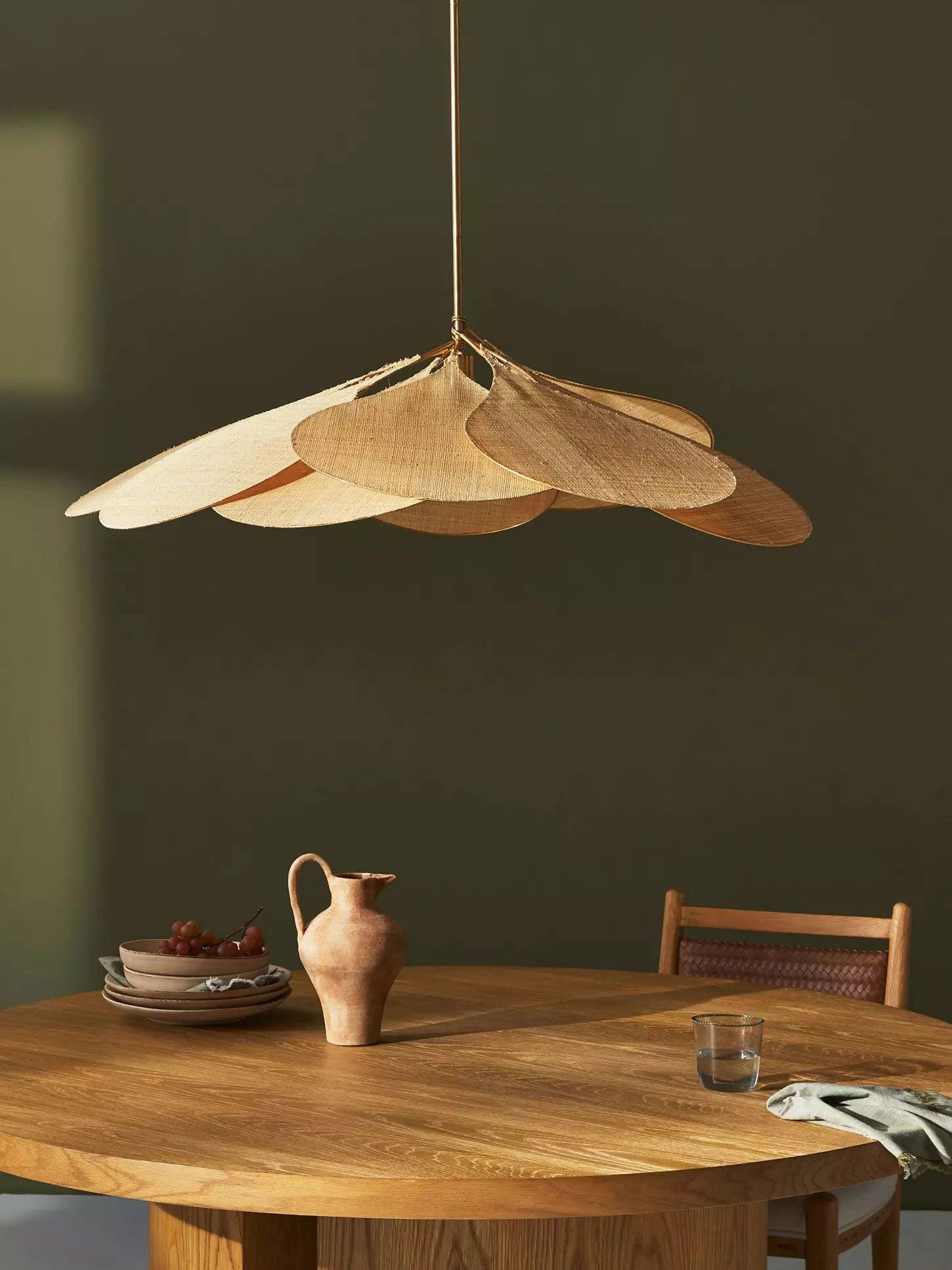 Dax Fabric Nature-inspired Pendant Lamp-Neutral Decor