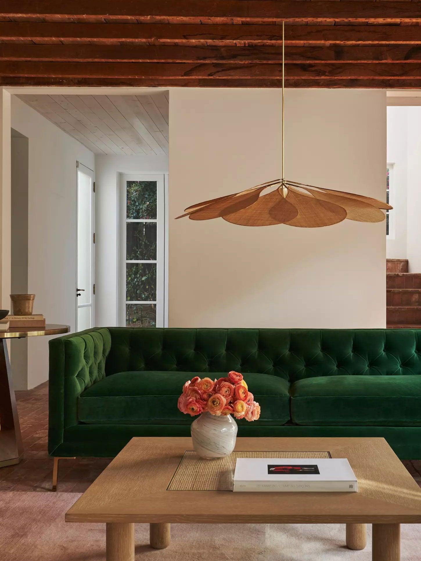 Dax Fabric Nature-inspired Pendant Lamp-Neutral Decor