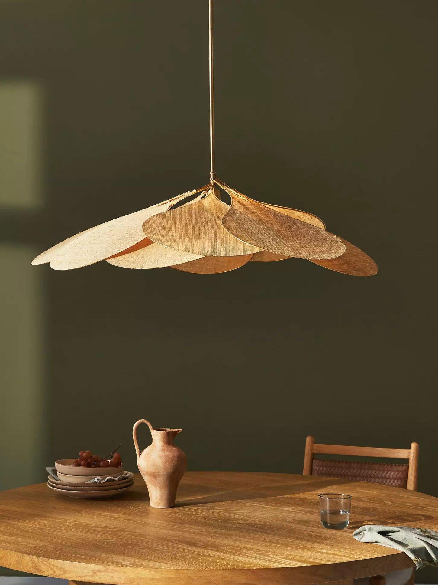 Dax Fabric Nature-inspired Pendant Lamp-Neutral Decor