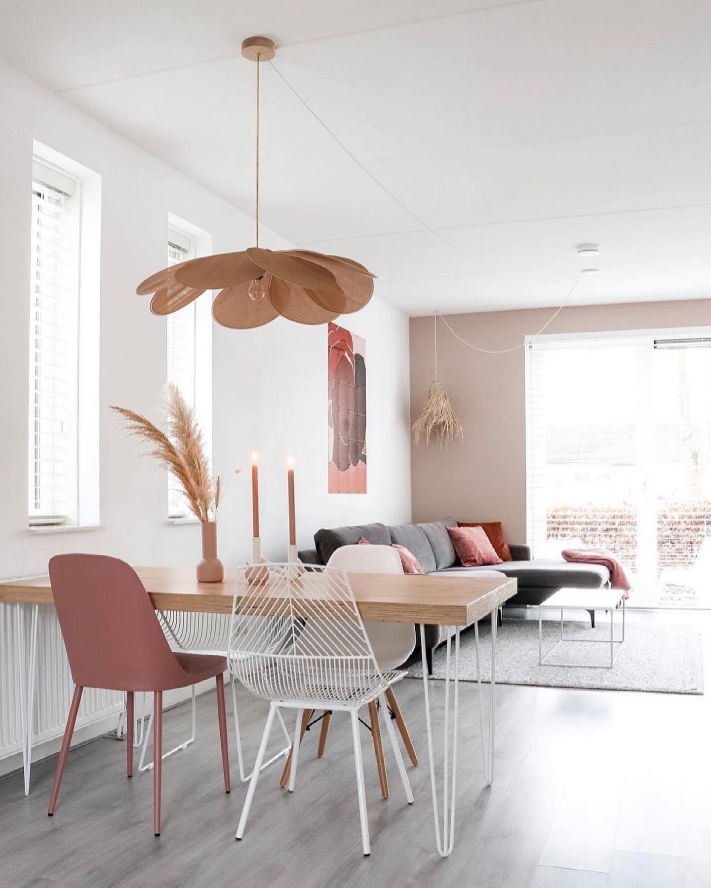 Dax Fabric Nature-inspired Pendant Lamp-Neutral Decor