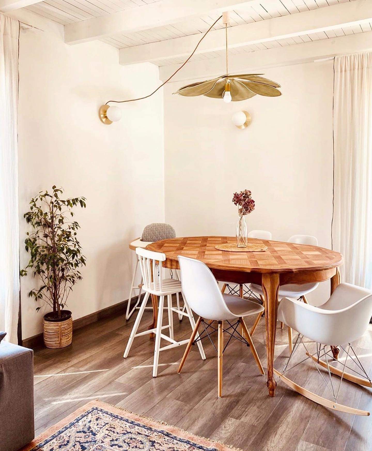 Dax Fabric Nature-inspired Pendant Lamp-Neutral Decor