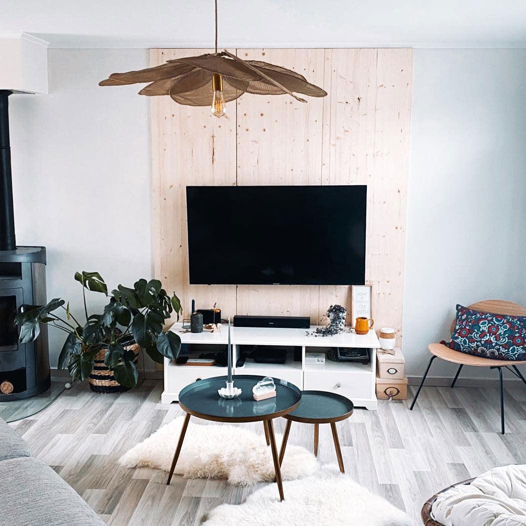 Dax Fabric Nature-inspired Pendant Lamp-Neutral Decor