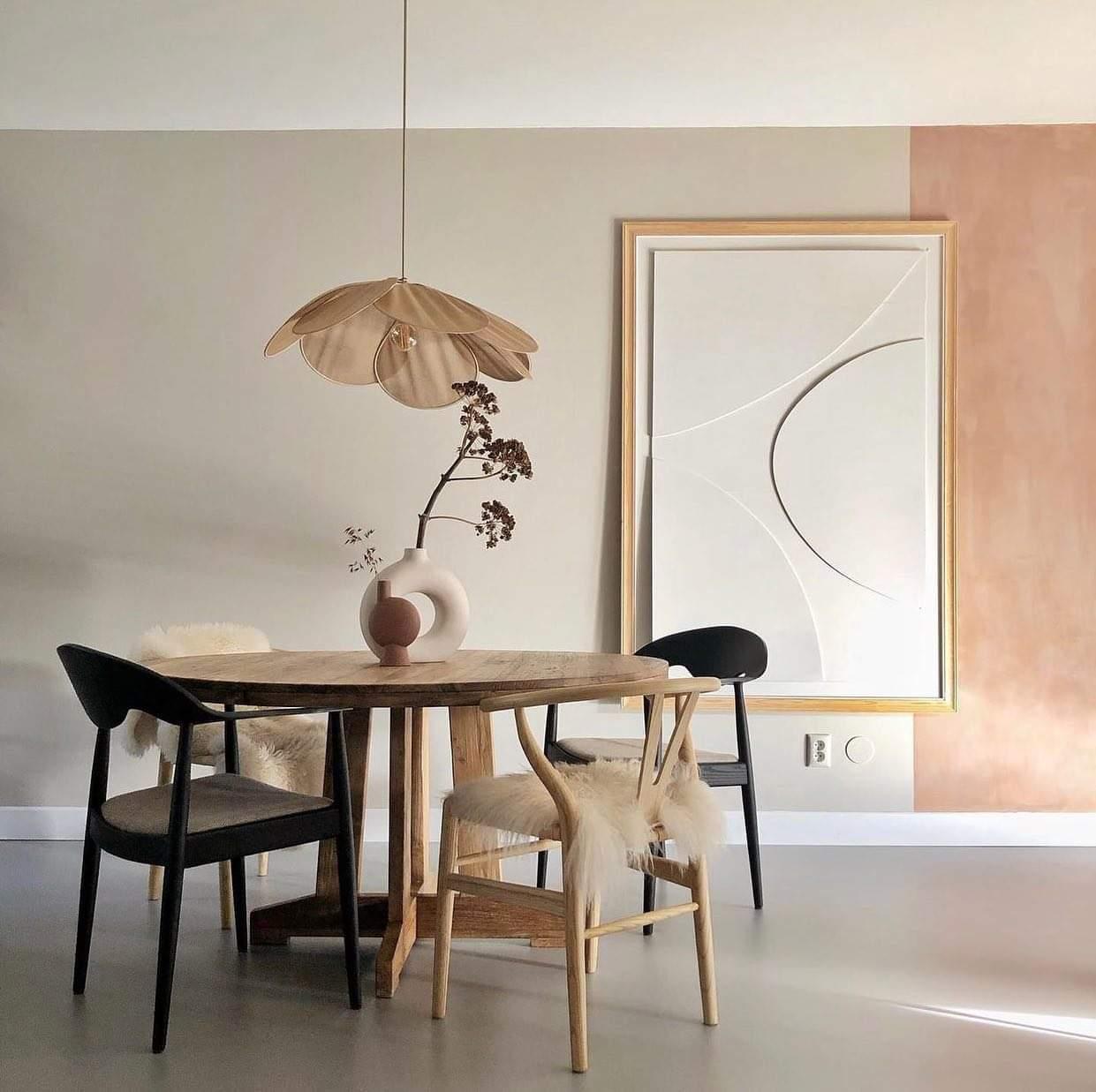 Dax Fabric Nature-inspired Pendant Lamp-Neutral Decor