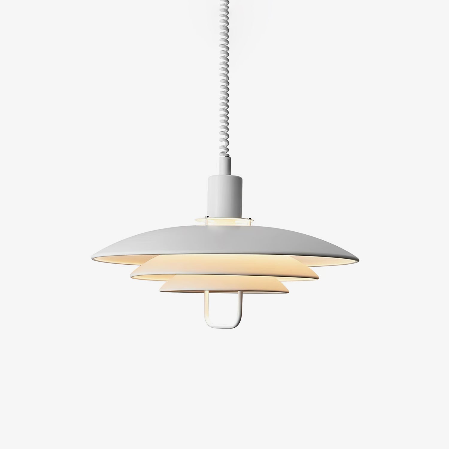 Divor Aluminum Glam Pendant Lamp-Neutral Decor