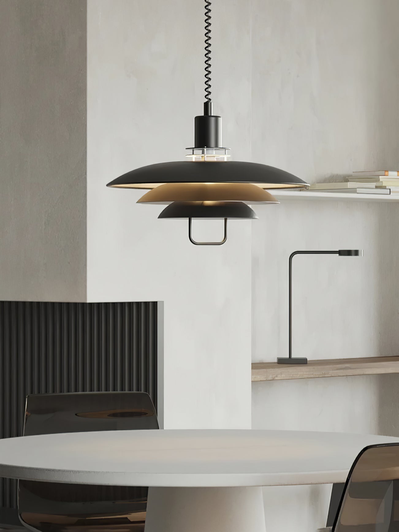 Divor Aluminum Glam Pendant Lamp-Neutral Decor