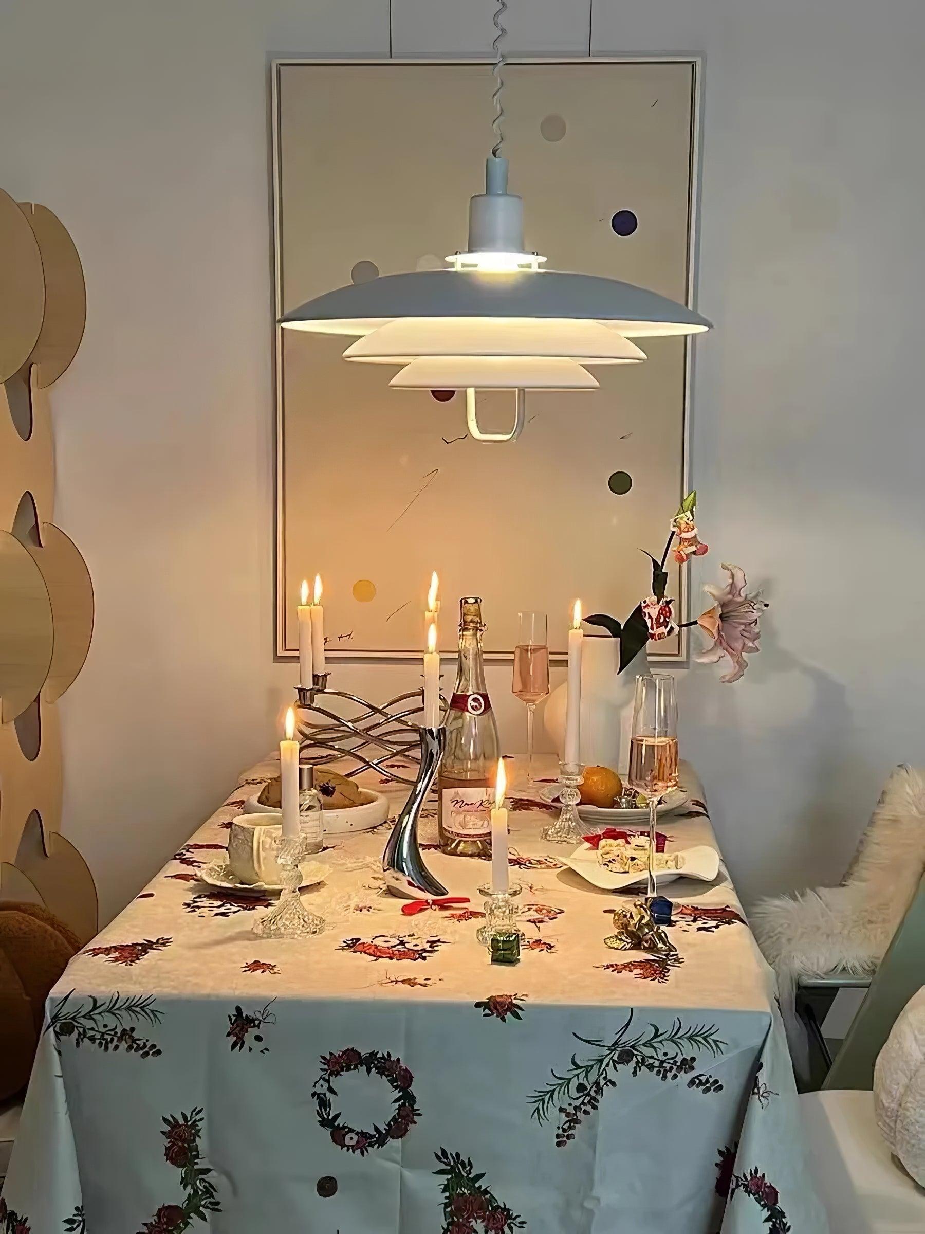 Divor Aluminum Glam Pendant Lamp-Neutral Decor