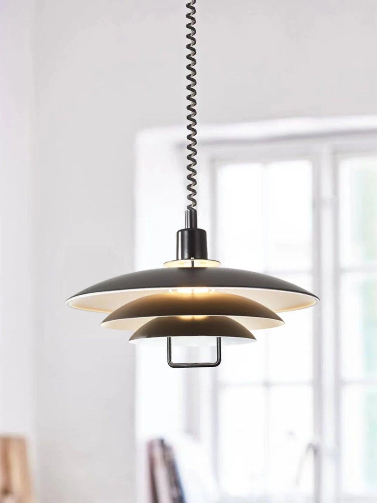 Divor Aluminum Glam Pendant Lamp-Neutral Decor