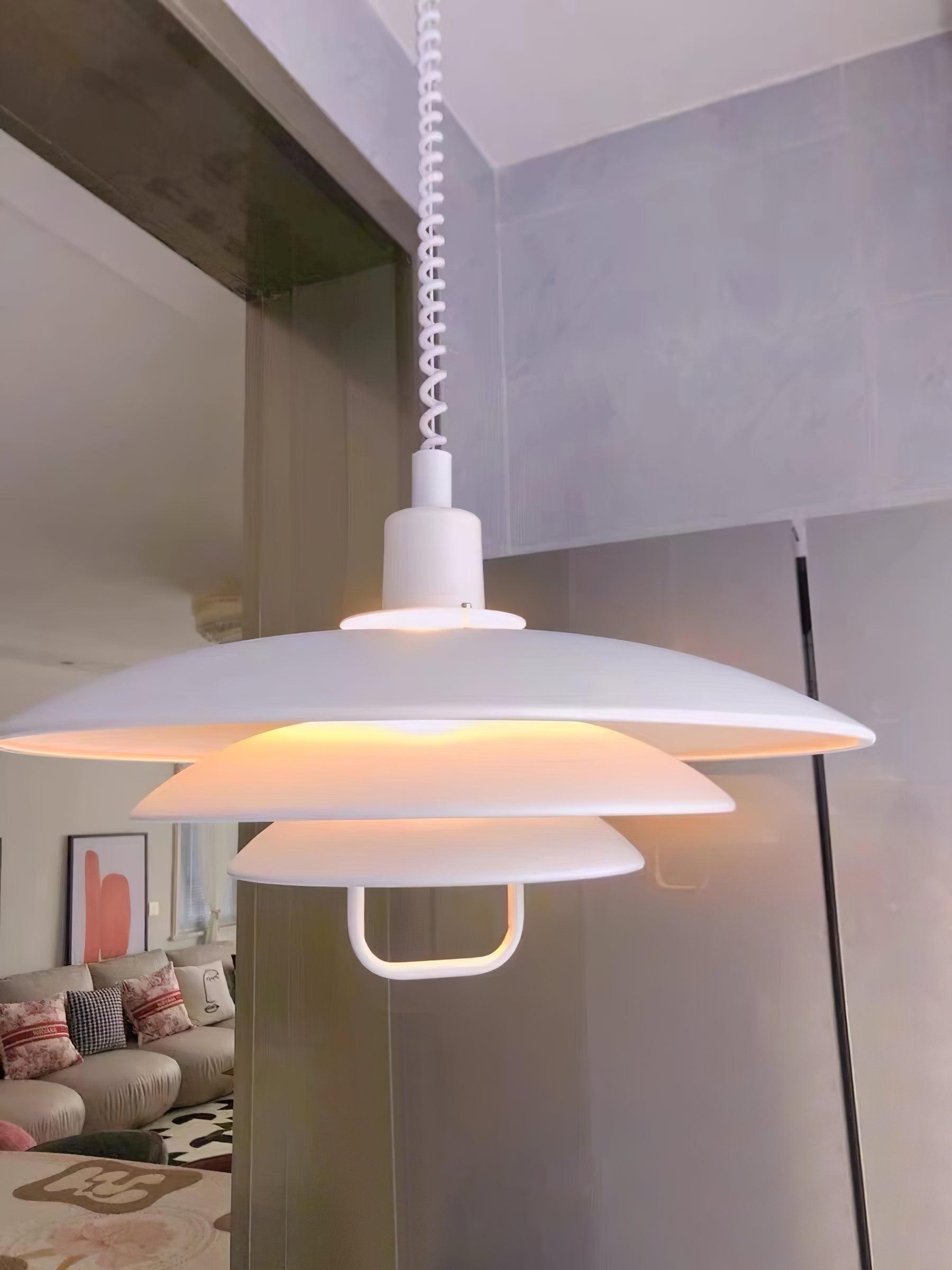 Divor Aluminum Glam Pendant Lamp-Neutral Decor