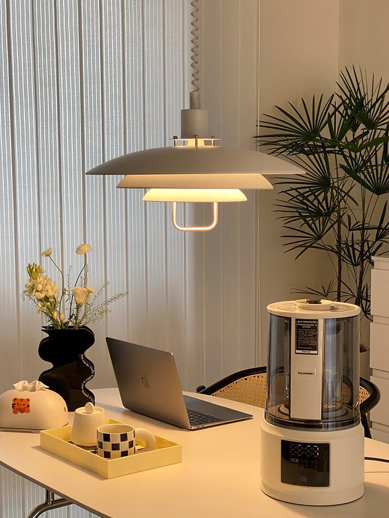Divor Aluminum Glam Pendant Lamp-Neutral Decor
