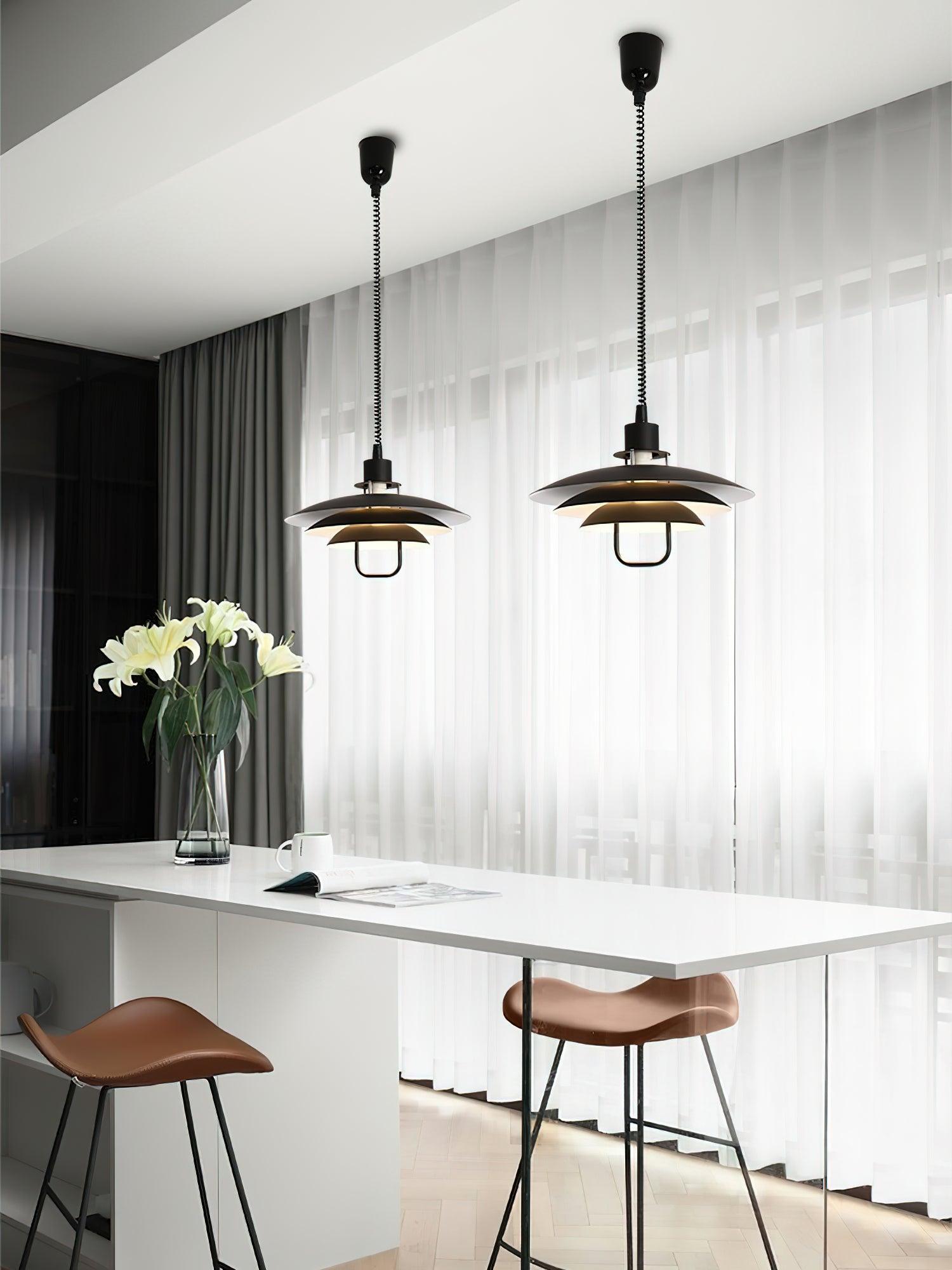 Divor Aluminum Glam Pendant Lamp-Neutral Decor