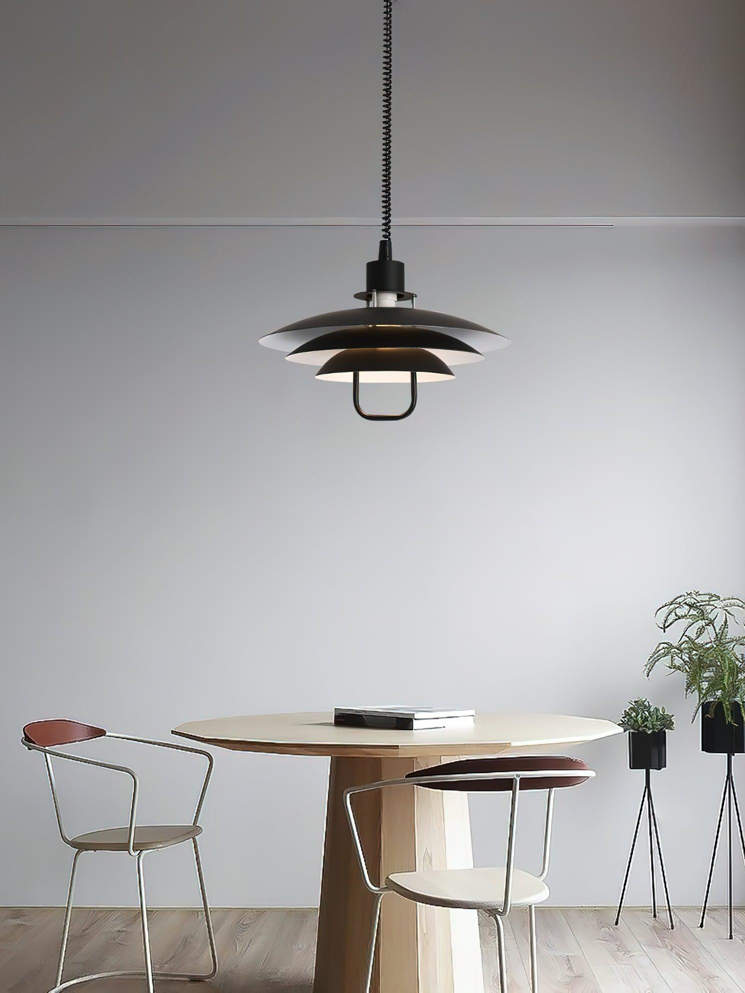 Divor Aluminum Glam Pendant Lamp-Neutral Decor