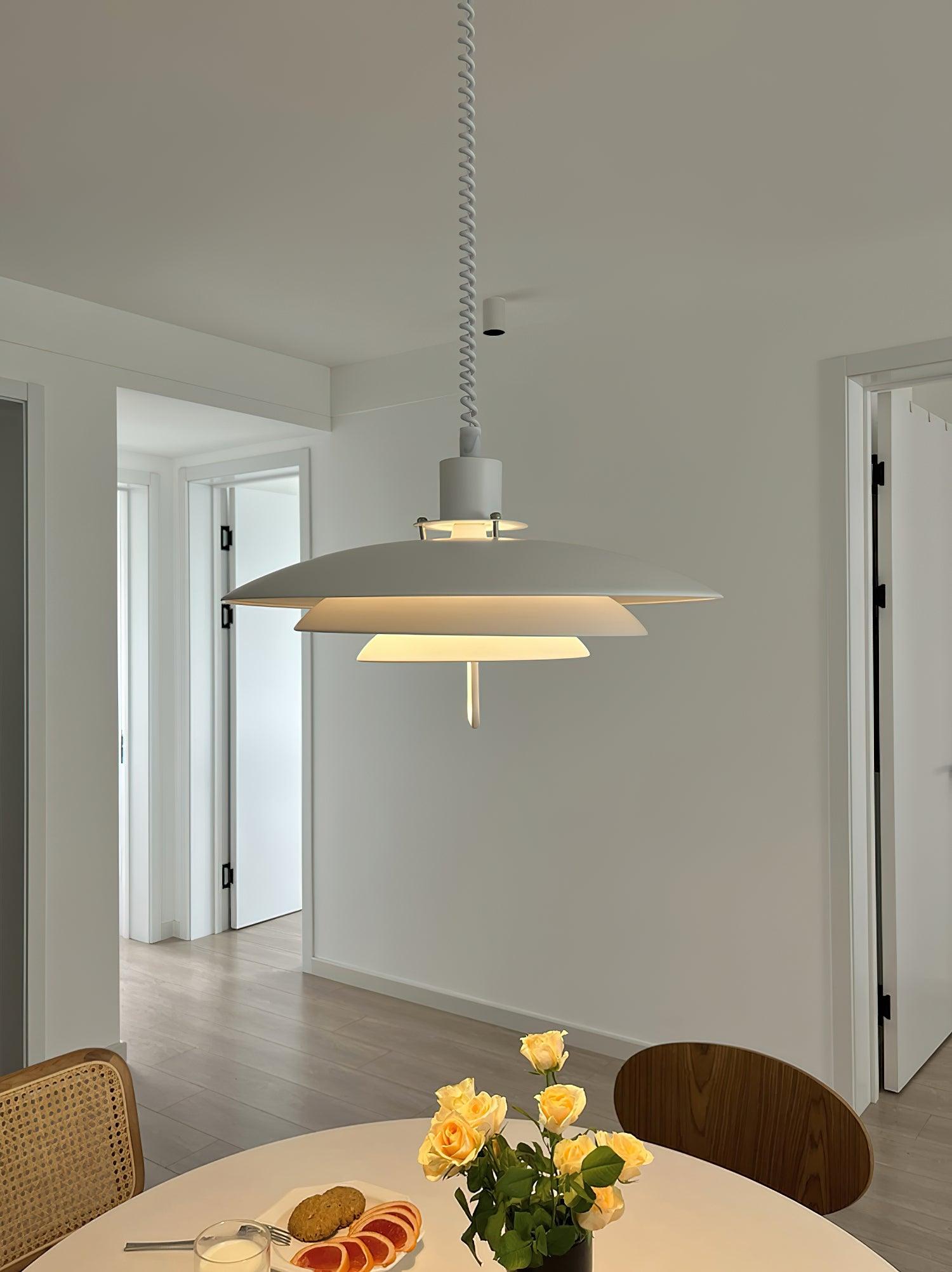 Divor Aluminum Glam Pendant Lamp-Neutral Decor