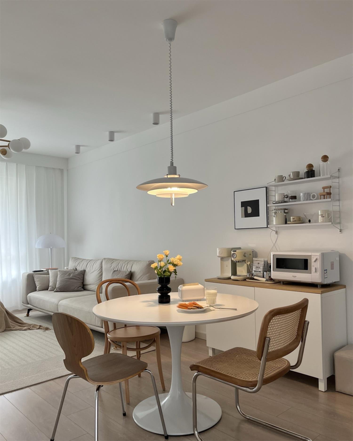 Divor Aluminum Glam Pendant Lamp-Neutral Decor