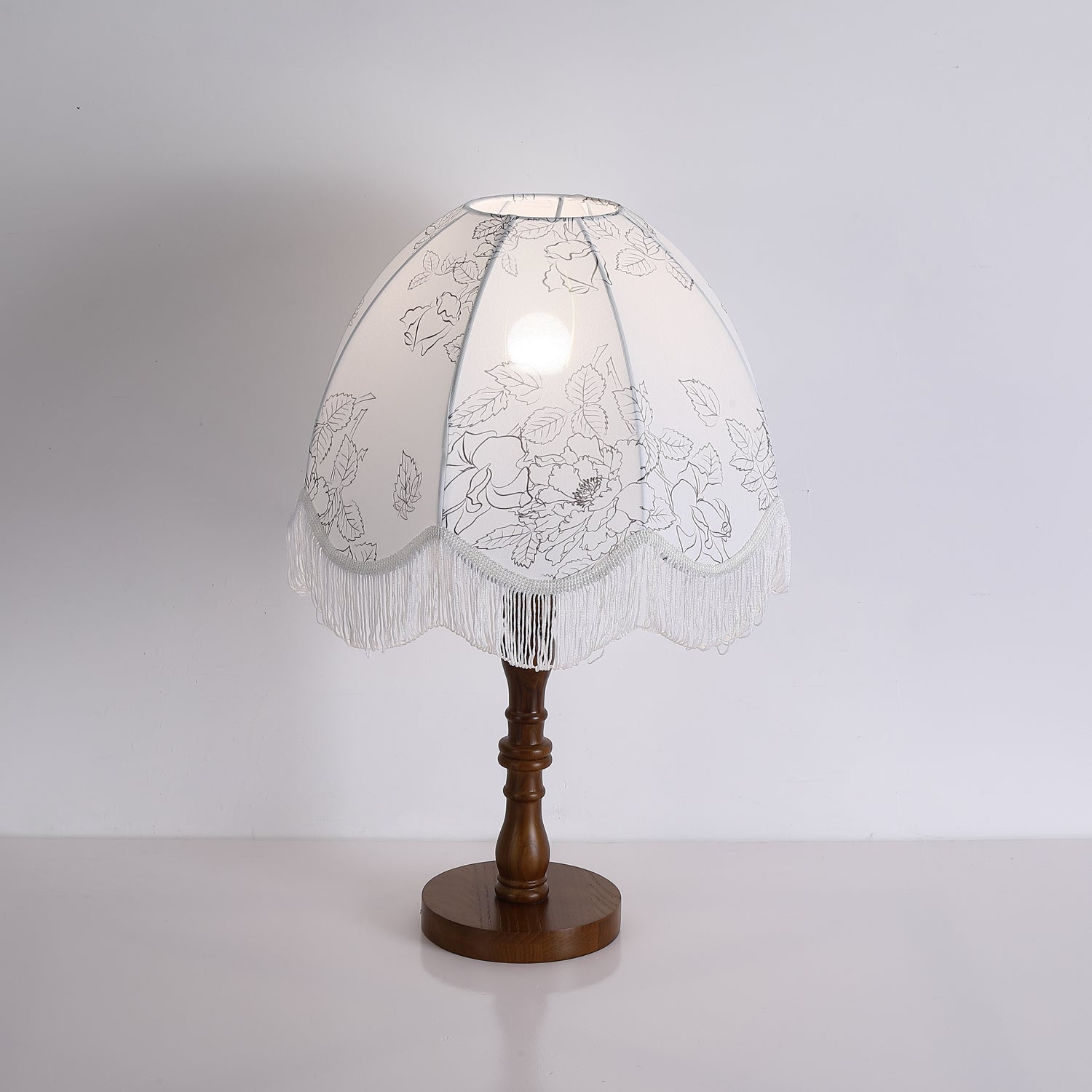 Orlyn Wood Fabric Elegant Table Lamp-Neutral Decor