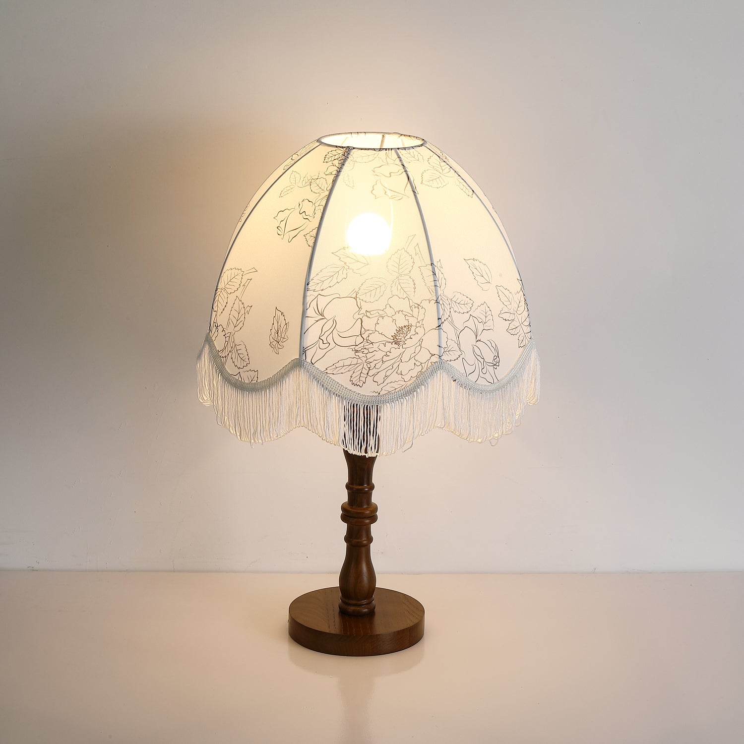 Orlyn Wood Fabric Elegant Table Lamp-Neutral Decor