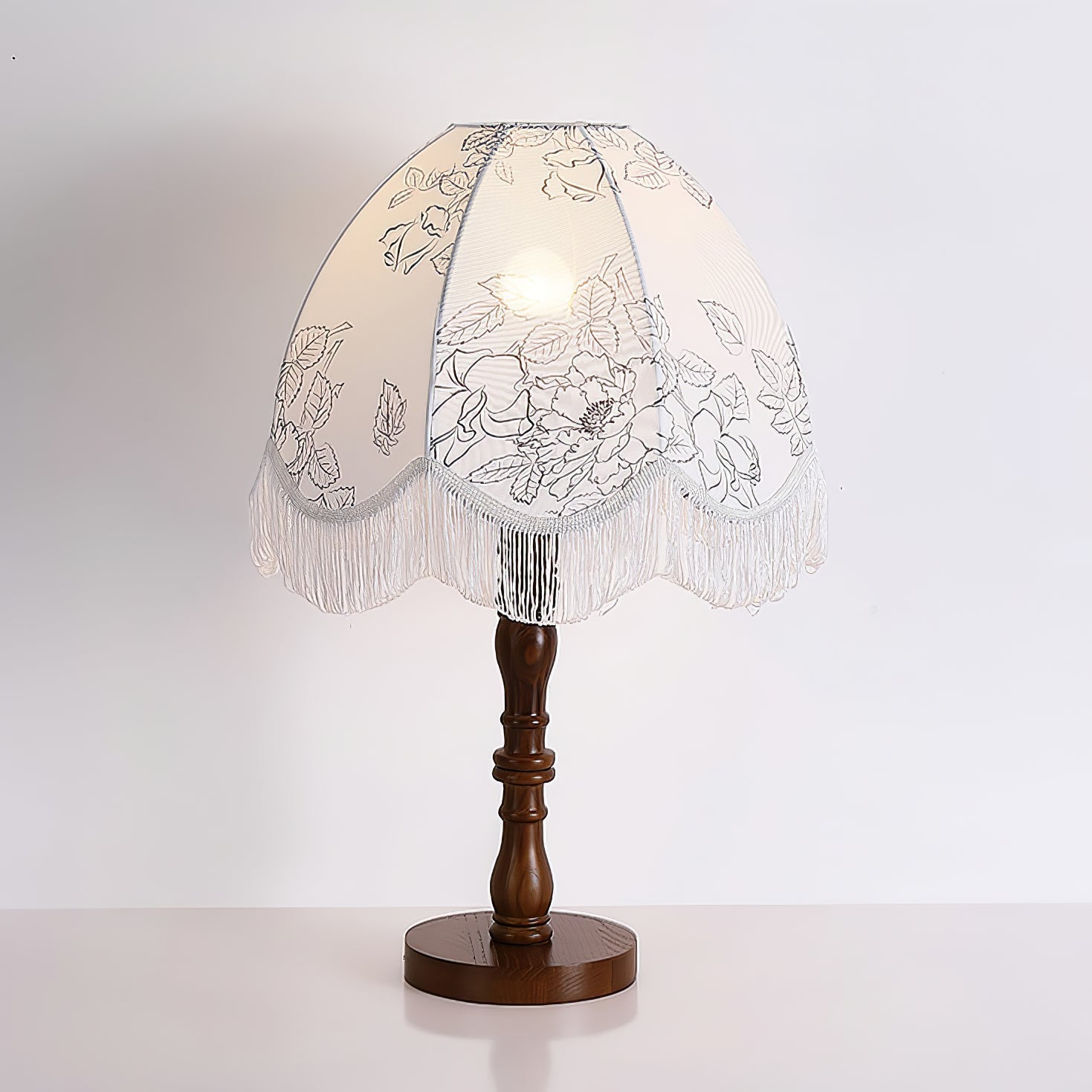 Orlyn Wood Fabric Elegant Table Lamp-Neutral Decor