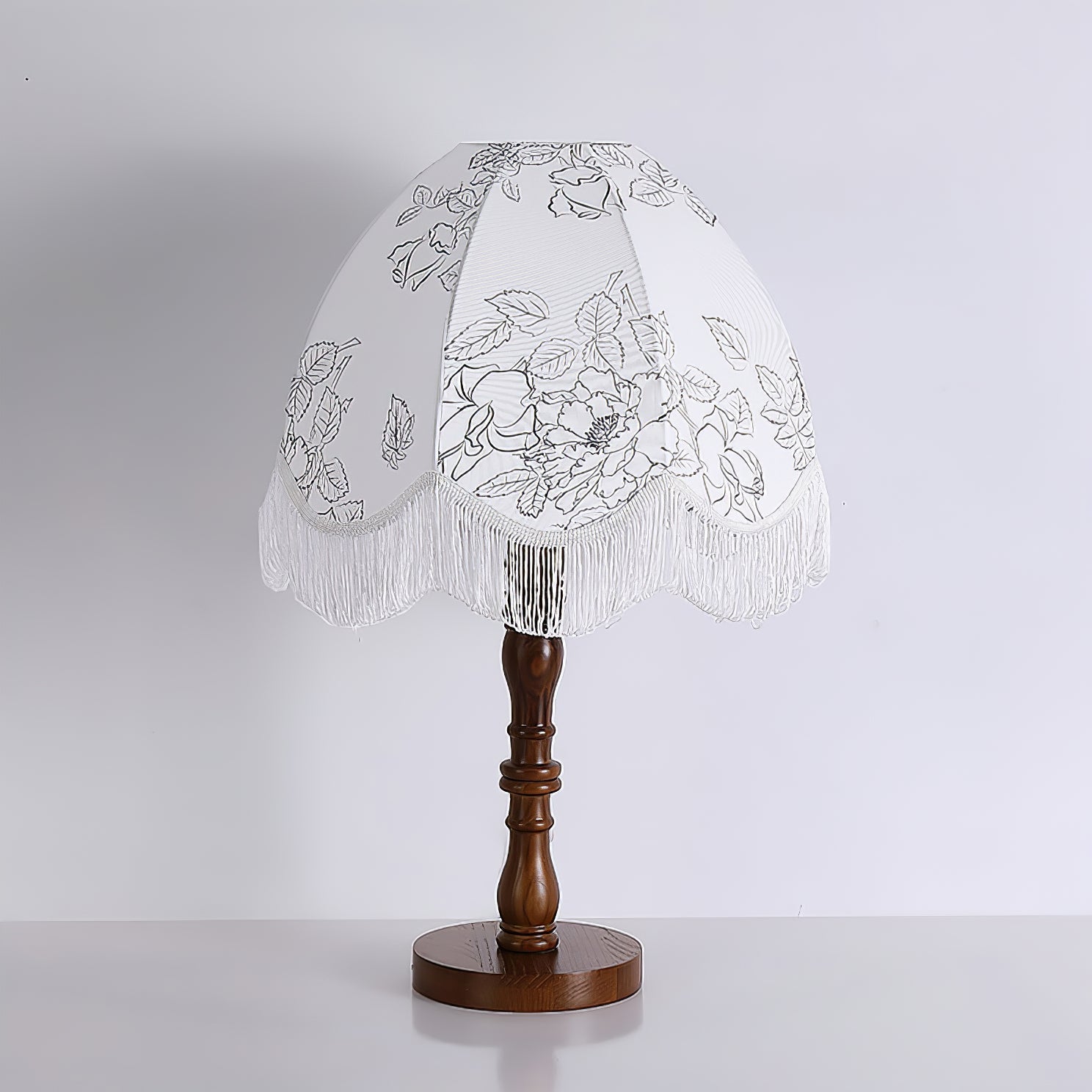Orlyn Wood Fabric Elegant Table Lamp-Neutral Decor